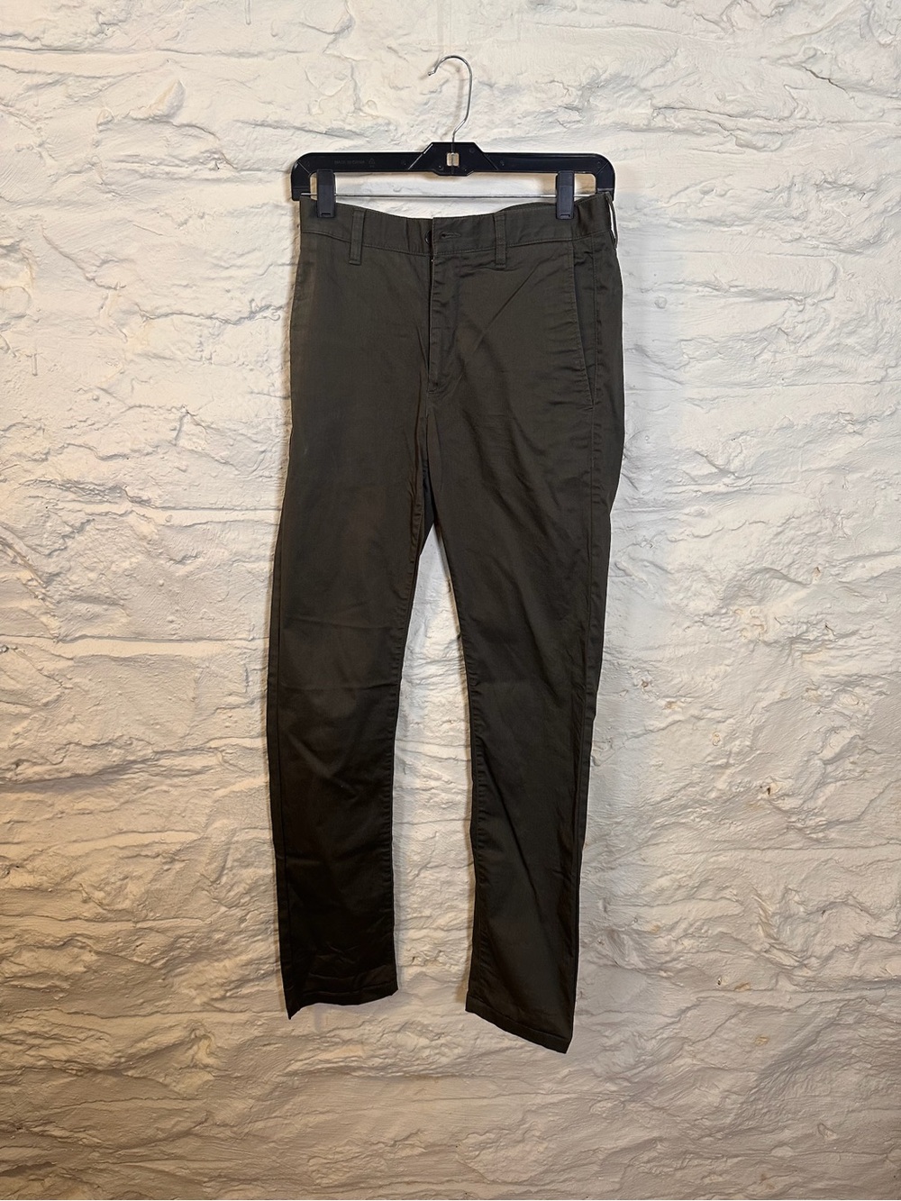 Slim Olive Chino Pants for Men